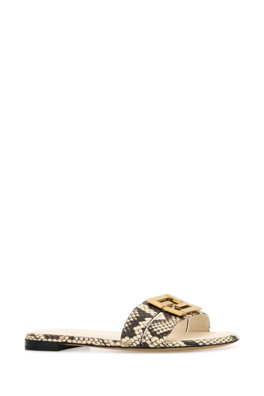 Multicolor leather Fendi FFold slippers FENDI (8R8554AU2F) Multicolor leather Fendi FFold slippers FENDI (8R8554AU2F)