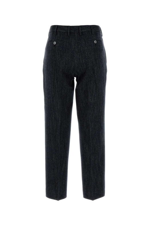Melange blue wool blend pant PT TORINO (CDVSEAZ00STDES29) Melange blue wool blend pant PT TORINO (CDVSEAZ00STDES29)