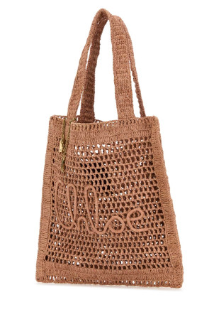 Antiqued pink raffia Estate Banana shopping bag CHLOE (CH25US901P08) Antiqued pink raffia Estate Banana shopping bag CHLOE (CH25US901P08)