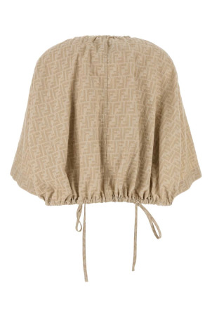 Embroidered chambray jacket FENDI (FLF825ASMF) Embroidered chambray jacket FENDI (FLF825ASMF)