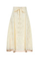 White silk blend skirt FENDI (FQ7665AQ3G)
