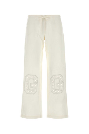 Брюки Gima из смеси льна и слоновой кости Белые GIMAGUAS (GIMATROUSERS) Брюки Gima из смеси льна и слоновой кости Белые GIMAGUAS (GIMATROUSERS)