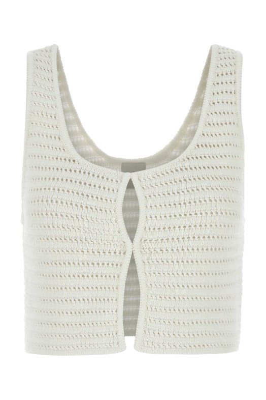 White crochet Kibdi top White LE KASHA (KIBDI)