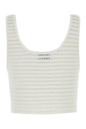 White crochet Kibdi top White LE KASHA (KIBDI)