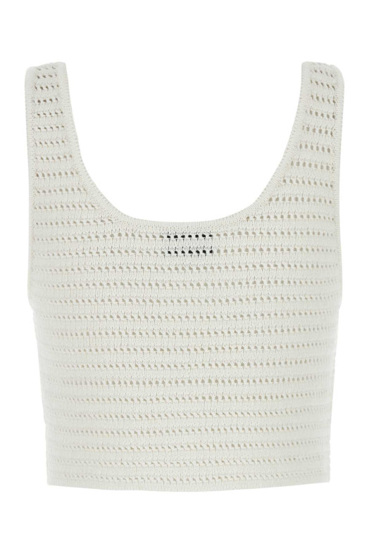 White crochet Kibdi top White LE KASHA (KIBDI)