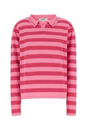 Вишита бавовняна сорочка-поло Leo Рожева GIMAGUAS (LEOPOLO)