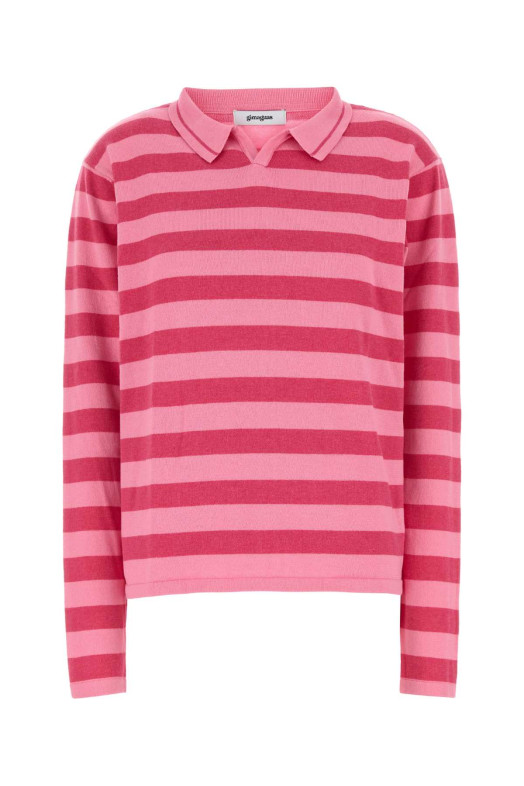 Вишита бавовняна сорочка-поло Leo Рожева GIMAGUAS (LEOPOLO)