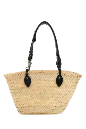 Солом'яна сумка-відро Marina Чорна GIMAGUAS (MARINABAG)