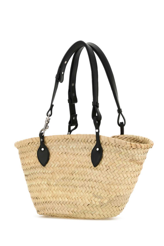 Солом'яна сумка-відро Marina Чорна GIMAGUAS (MARINABAG)