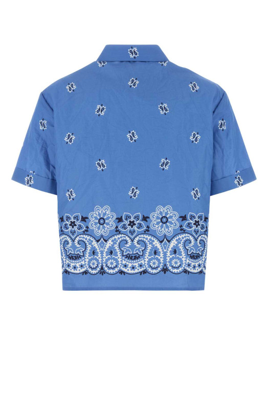 Printed poplin shirt MIU MIU (MK1951SOOO17XX) Printed poplin shirt MIU MIU (MK1951SOOO17XX)