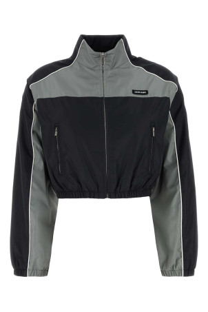 Двоколірна технічна шовкова куртка MIU MIU (ML1209SOOO163P)