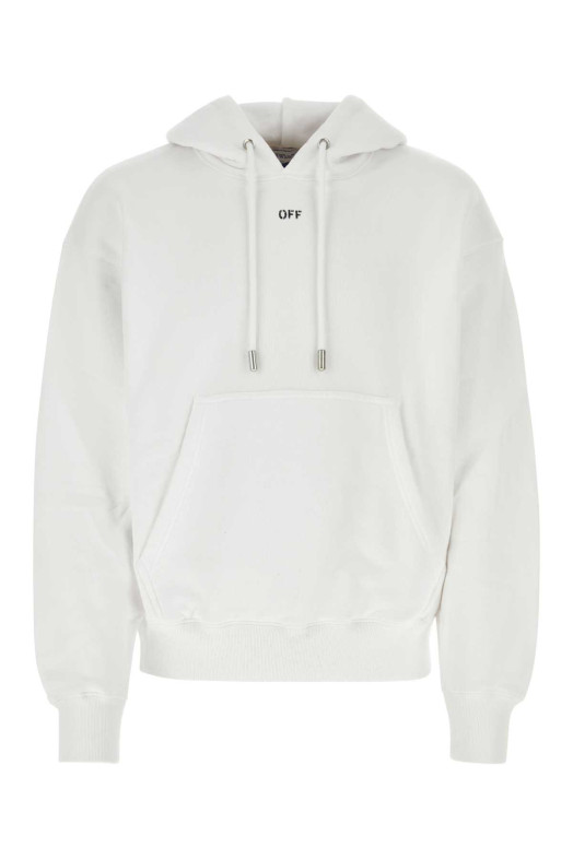 Белая хлопковая толстовка OFF WHITE (OMBB085C99FLE010) OFF-WHITE Белая хлопковая толстовка OFF WHITE (OMBB085C99FLE010) OFF-WHITE