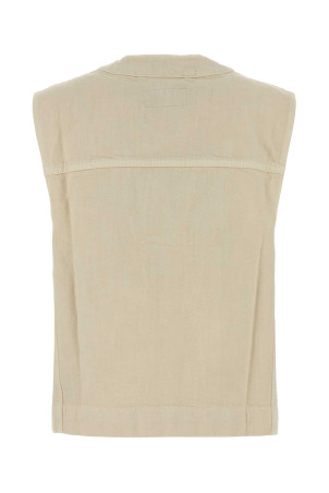 Sand canvas vest LEMAIRE (OW1196LD1065) Sand canvas vest LEMAIRE (OW1196LD1065)