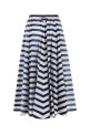 Printed poplin skirt Blue PRADA (P108WSOOO16U7) Printed poplin skirt Blue PRADA (P108WSOOO16U7)