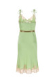Pastel green satin dress PRADA (P3Q22RSOOO17VY)