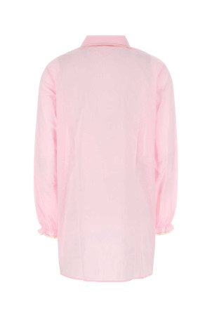 Розовая хлопковая блузка PRADA (P451IRSOOO17GK) Розовая хлопковая блузка PRADA (P451IRSOOO17GK)