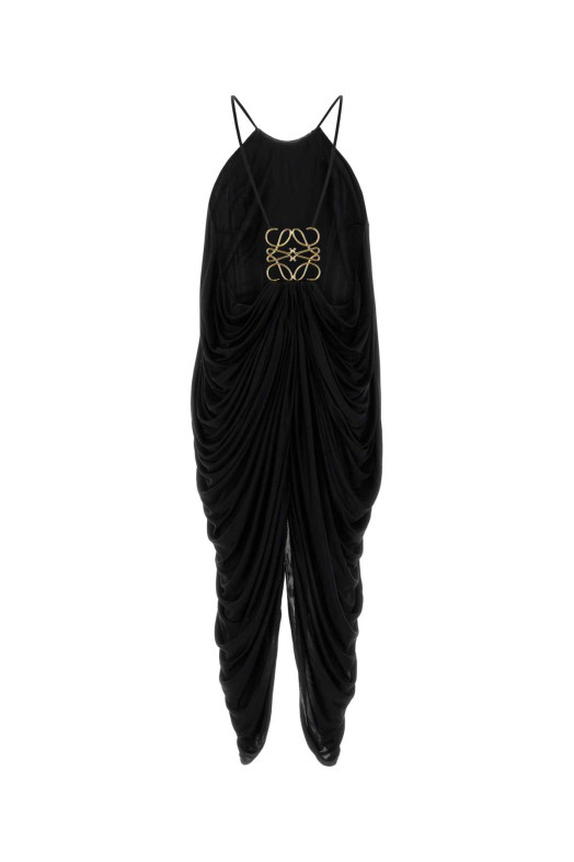Чорна шовкова сукня Black LOEWE (S359Y09XJ0)