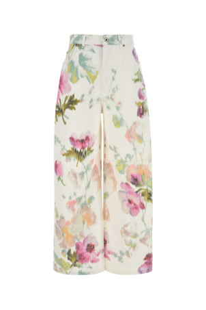 Printed denim wide-leg jeans White Pink LOEWE (S359Y11XDK) Printed denim wide-leg jeans White Pink LOEWE (S359Y11XDK)