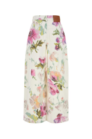 Printed denim wide-leg jeans White Pink LOEWE (S359Y11XDK) Printed denim wide-leg jeans White Pink LOEWE (S359Y11XDK)