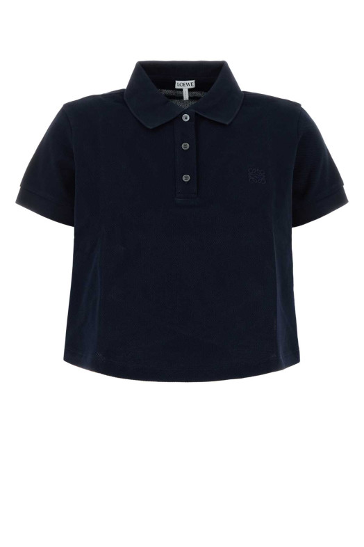 Midnight blue piquet oversize polo shirt Black LOEWE (S359Y23XAI) Midnight blue piquet oversize polo shirt Black LOEWE (S359Y23XAI)