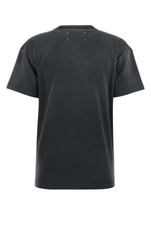 Хлопковая футболка цвета угольного черного MAISON MARGIELA (S51GC0526S20079) Хлопковая футболка цвета угольного черного MAISON MARGIELA (S51GC0526S20079)