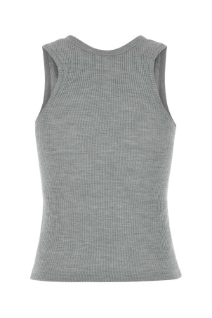 Сіра шовкова майка Сіра LOEWE (S540Y23X49)