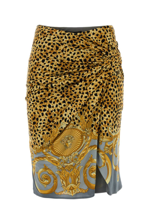 Printed jersey skirt VERSACE (10221231A16251)
