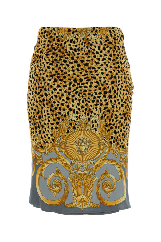 Printed jersey skirt VERSACE (10221231A16251)
