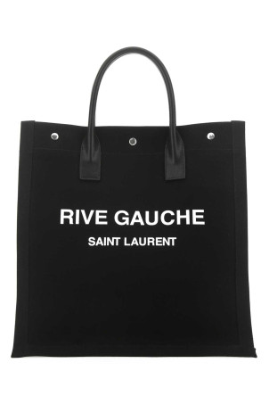 Black canvas Rive Gauche shopping bag SAINT LAURENT (632539FAAVR)