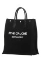 Black canvas Rive Gauche shopping bag SAINT LAURENT (632539FAAVR)
