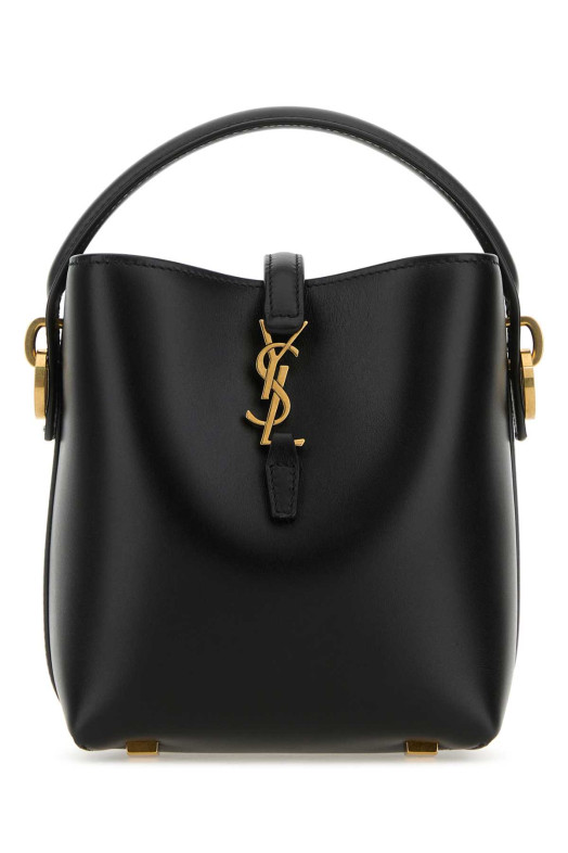 Black leather mini Le 37 bucket bag Black SAINT LAURENT (7658702R20W)