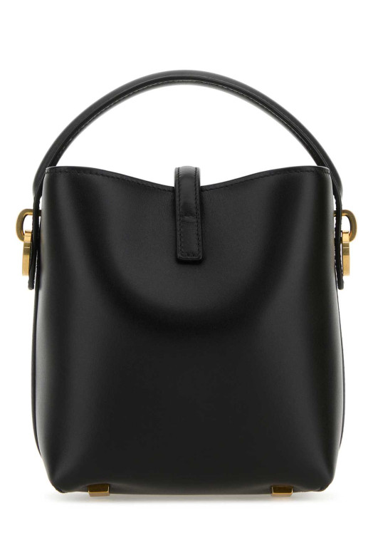 Black leather mini Le 37 bucket bag Black SAINT LAURENT (7658702R20W)