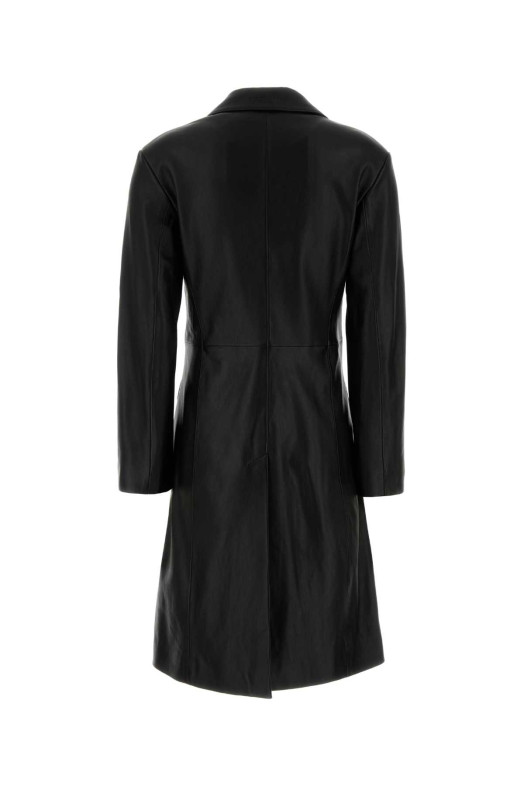 Black leather coat Black BALENCIAGA (849978TRS25) Black leather coat Black BALENCIAGA (849978TRS25)