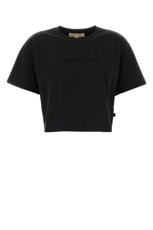 Черная хлопковая футболка Черная MICHAEL BY MICHAEL KORS (MF551TR2ZU) Черная хлопковая футболка Черная MICHAEL BY MICHAEL KORS (MF551TR2ZU)