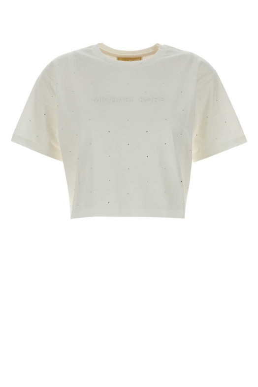 White cotton t-shirt White MICHAEL BY MICHAEL KORS (MF551TR2ZU) White cotton t-shirt White MICHAEL BY MICHAEL KORS (MF551TR2ZU)