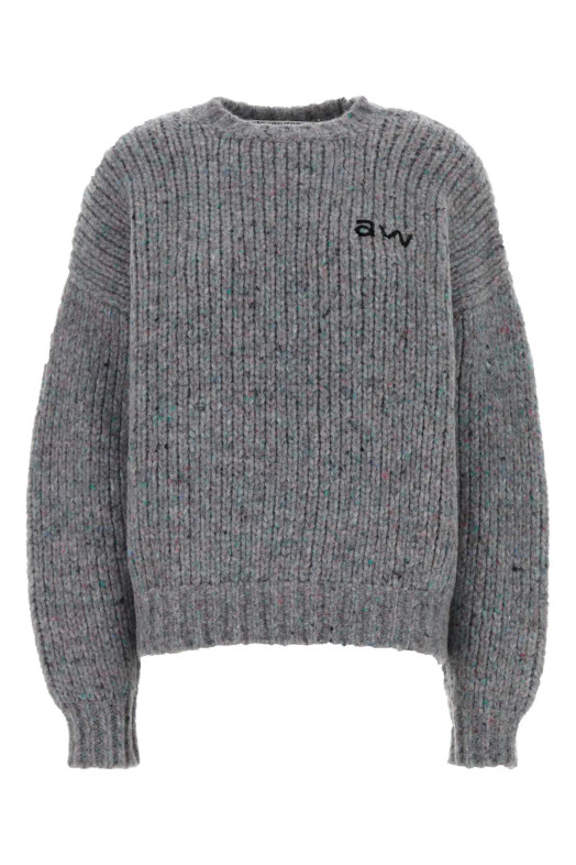Melange grey wool blend oversize sweater ALEXANDER WANG (UKC4251028) Melange grey wool blend oversize sweater ALEXANDER WANG (UKC4251028)