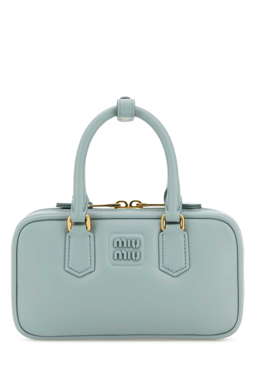 Pastel light blue nappa leather handbag MIU MIU (5BP088ACR3) Pastel light blue nappa leather handbag MIU MIU (5BP088ACR3)