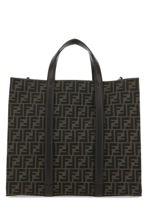 Вышитая холщовая сумка для покупок FENDI (7VA390AG0M) Вышитая холщовая сумка для покупок FENDI (7VA390AG0M)