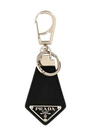 Брелок з логотипом Saffiano Чорний PRADA 2PP041053F0002 Брелок з логотипом Saffiano Чорний PRADA 2PP041053F0002