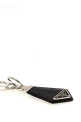 Saffiano logo keyring Black Saffiano logo keyring Black