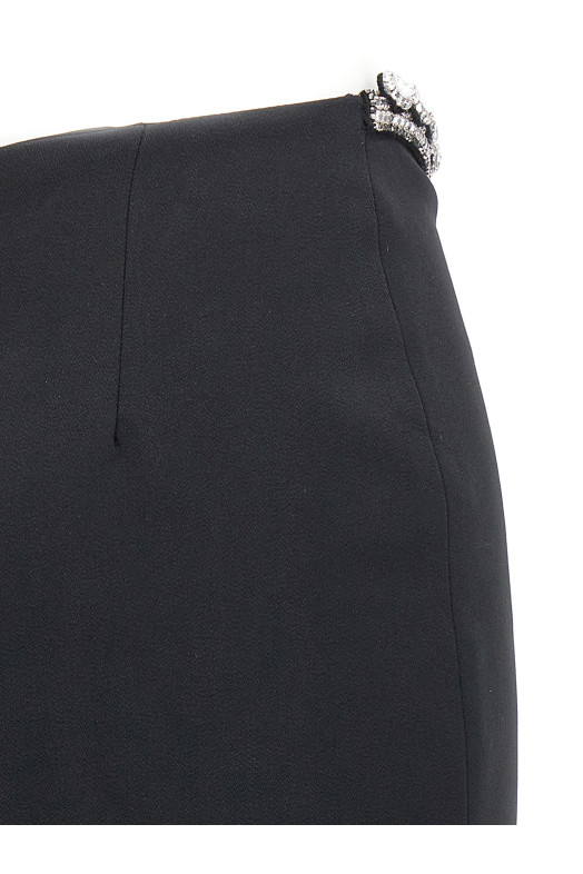 Юбка с вышивкой «Пуфферный круг» Черная DAVID KOMA (SS23DK50SBLACKSILVER) Юбка с вышивкой «Пуфферный круг» Черная DAVID KOMA (SS23DK50SBLACKSILVER)