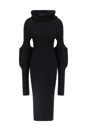 Платье «Тонкий и плотный трикотаж» Черный IM58KH32315
