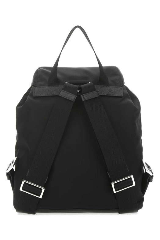 Black Re-nylon small backpack Black PRADA (1BZ677RV44)
