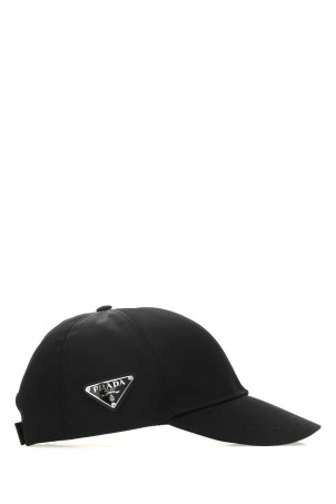 Black nylon baseball cap Black PRADA (1HC2742DMI)