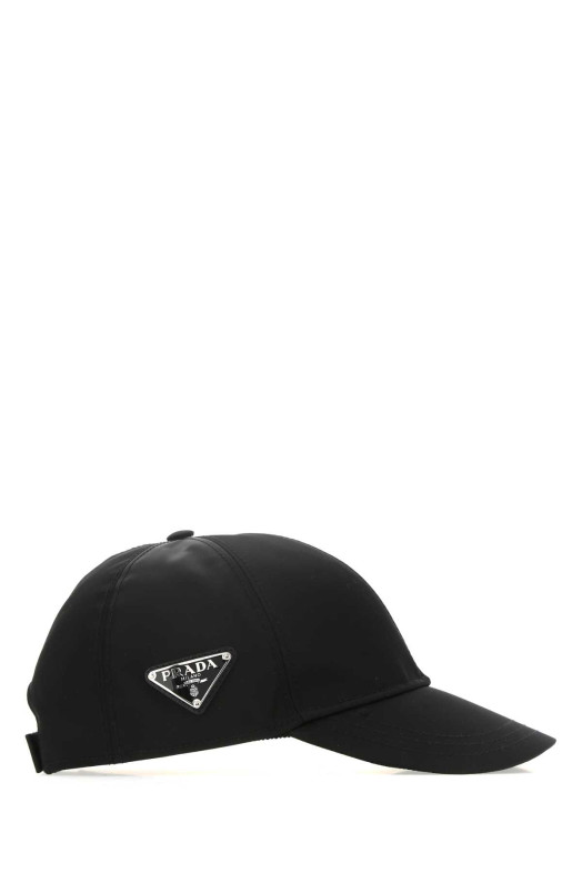 Black nylon baseball cap Black PRADA (1HC2742DMI)
