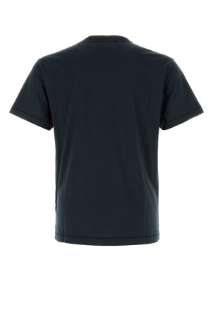Midnight blue cotton t-shirt Black STONE ISLAND (210003913)