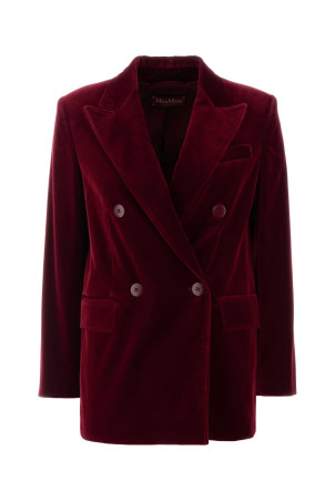 Красный блейзер из эластичного бархата Tiziano Multicolor MM STUDIO (2426046032600) MAX MARA STUDIO Красный блейзер из эластичного бархата Tiziano Multicolor MM STUDIO (2426046032600) MAX MARA STUDIO
