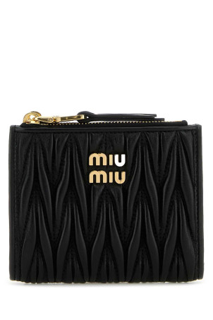 Чорний шкіряний гаманець Black MIU MIU (5ML024AFPP) Чорний шкіряний гаманець Black MIU MIU (5ML024AFPP)
