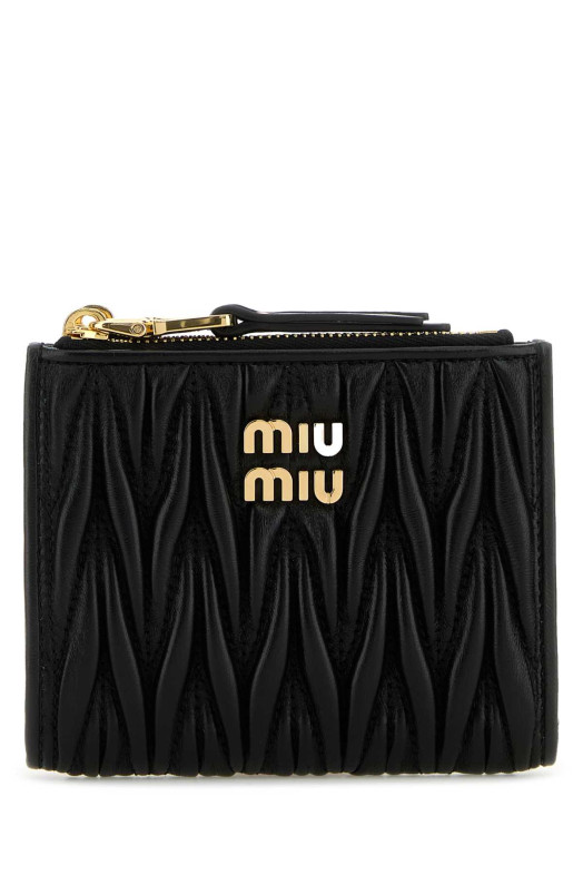 Black leather wallet Black MIU MIU (5ML024AFPP) Black leather wallet Black MIU MIU (5ML024AFPP)