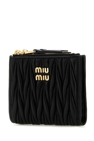 Чорний шкіряний гаманець Black MIU MIU (5ML024AFPP) Чорний шкіряний гаманець Black MIU MIU (5ML024AFPP)